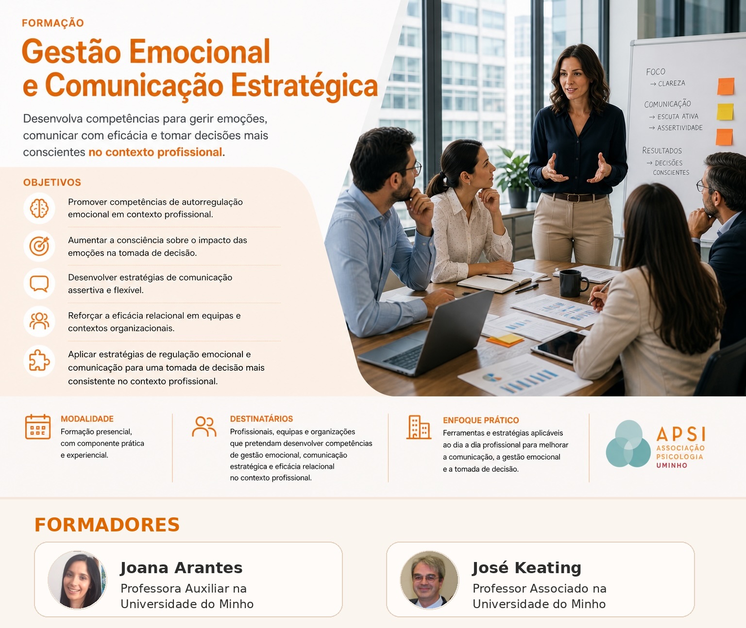 Formação em destaque — Gestão Emocional e Comunicação Estratégica